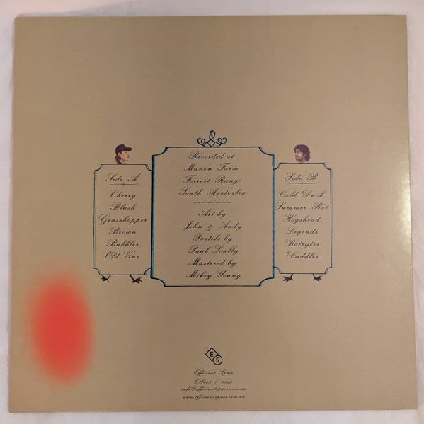 Wilson Tanner - Legends — back sleeve