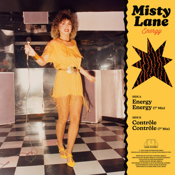 Misty Lane - Energy — back sleeve