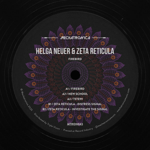Helga Neuer & Zeta Reticula - Firebird — front sleeve