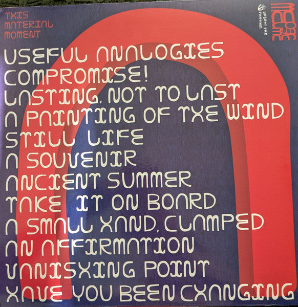 Me Lost Me - This Material Moment — back sleeve