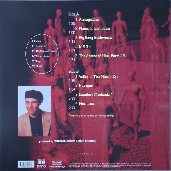 Thomas Dolby - The Gate To The Mind's Eye Soundtrack — back sleeve