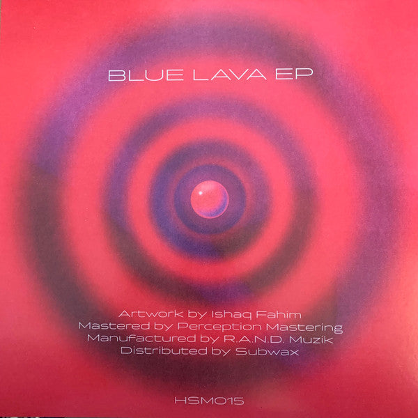 B From E - Blue Lava EP — back sleeve