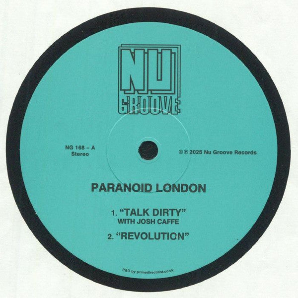 Paranoid London - Talk Dirty — front sleeve