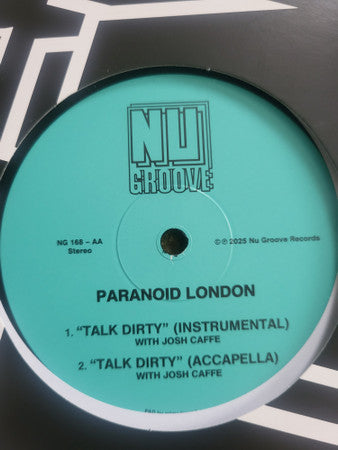 Paranoid London : Talk Dirty (12")