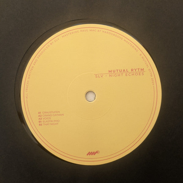 SLV - Night Echoes — back sleeve