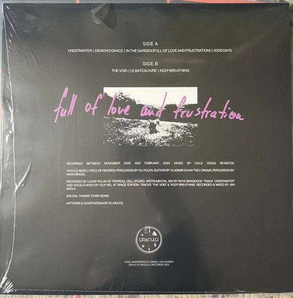 Cold Venus Revisited - In The Garden — back sleeve
