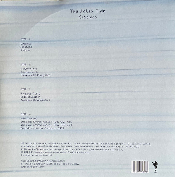 Aphex Twin - Classics — back sleeve