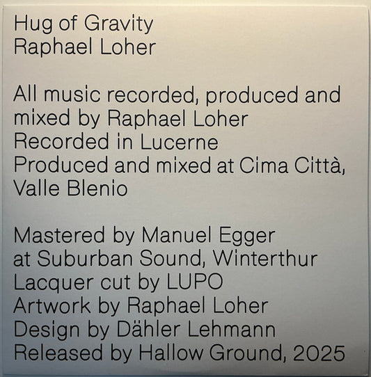 Raphael Loher : Hug of Gravity (2xLP, Album, Ltd, Ltd)