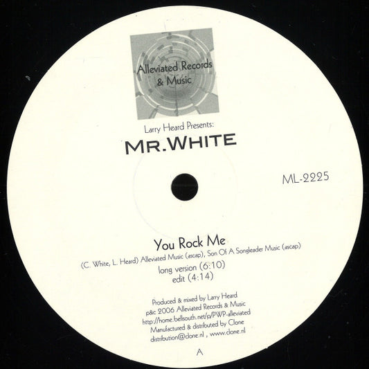Larry Heard Presents: Chad White : You Rock Me / The Sun Can't Compare (12", RE)