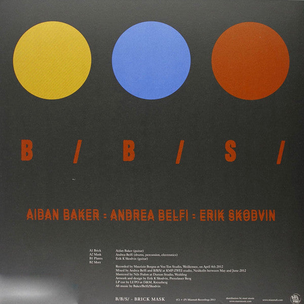 B/B/S/ - Brick Mask — back sleeve