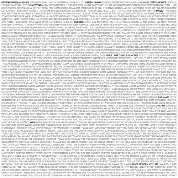 Oppenheimer Analysis : New Mexico (2x12", Album, Dlx, RE, RM, Bla)