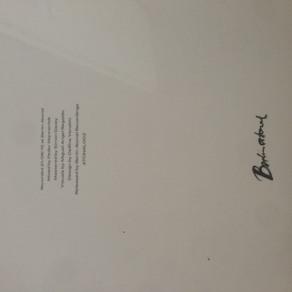 Peder Mannerfelt - Live at Berlin Atonal 2015 — back sleeve
