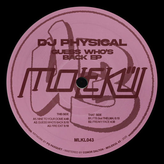 DJ Physical – Guess Who's Back EP (12", EP) vinyl record | Paranoise Records
