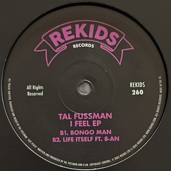 Tal Fussman - I Feel EP — back sleeve