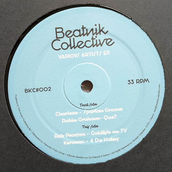 Charleze, Robin Graham, Rob Pearson, Kerouac - Various Artists EP — front sleeve