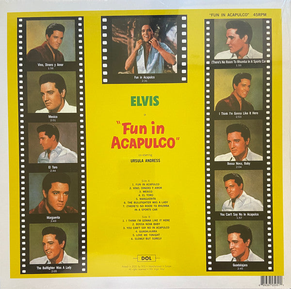 Elvis Presley - Fun In Acapulco — back sleeve