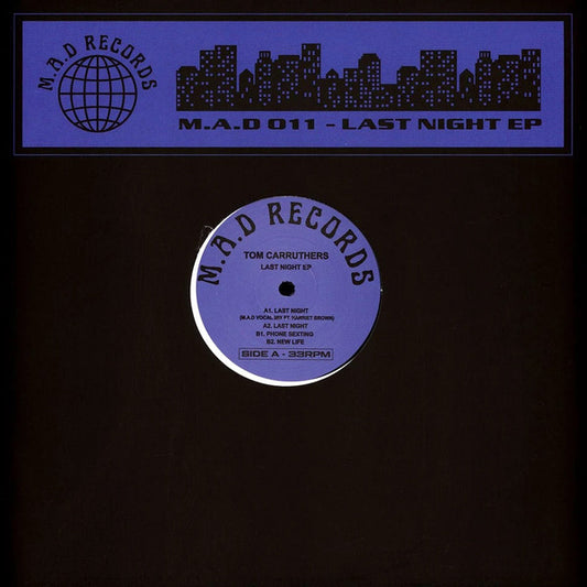 Tom Carruthers – Last Night EP (12", EP) vinyl record | Paranoise Records