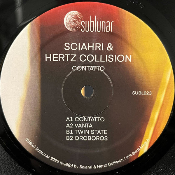 Sciahri & Hertz Collision - Contatto — front sleeve