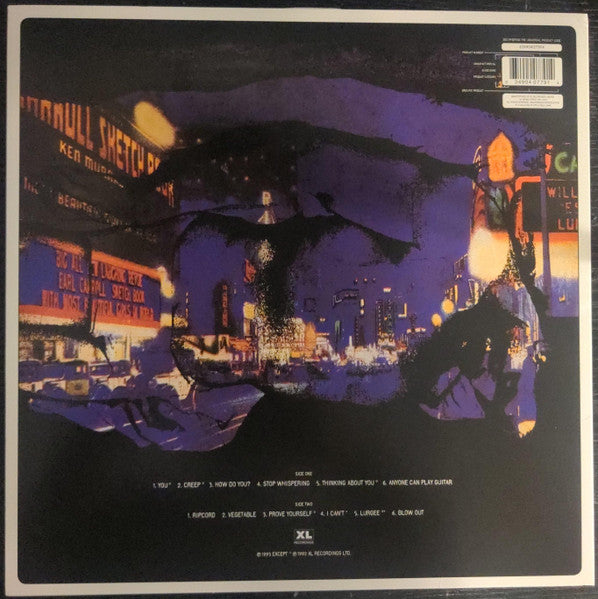 Radiohead - Pablo Honey — back sleeve