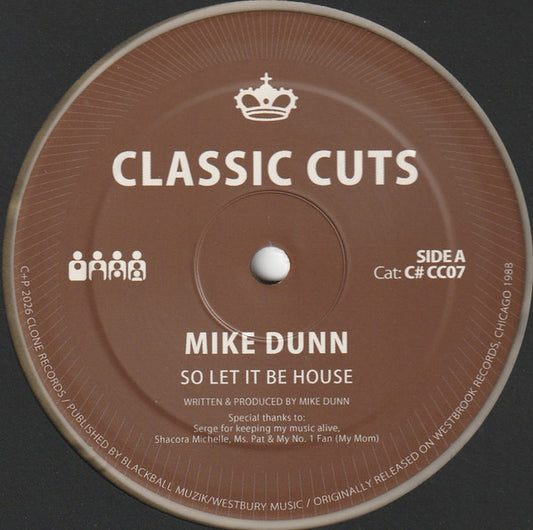 Mike Dunn – So Let It Be House (12", RE, RM, Gol) vinyl record | Paranoise Records