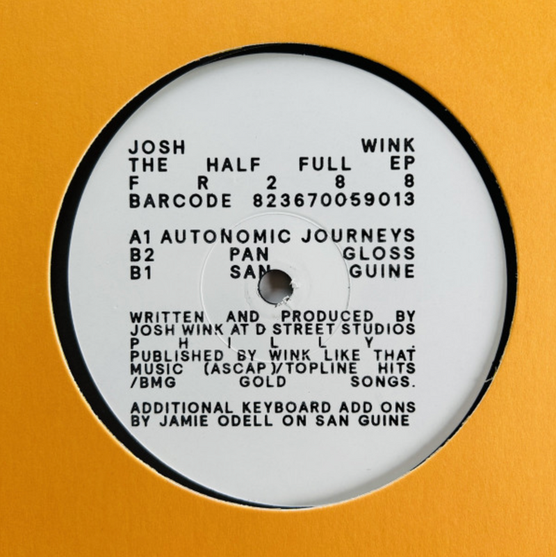 Josh Wink - The Half Full EP — front sleeve