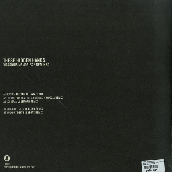 These Hidden Hands : Vicarious Memories / Remixed (12", EP, W/Lbl)