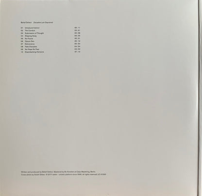 Belief Defect : Decadent Yet Depraved (2x12", Album)