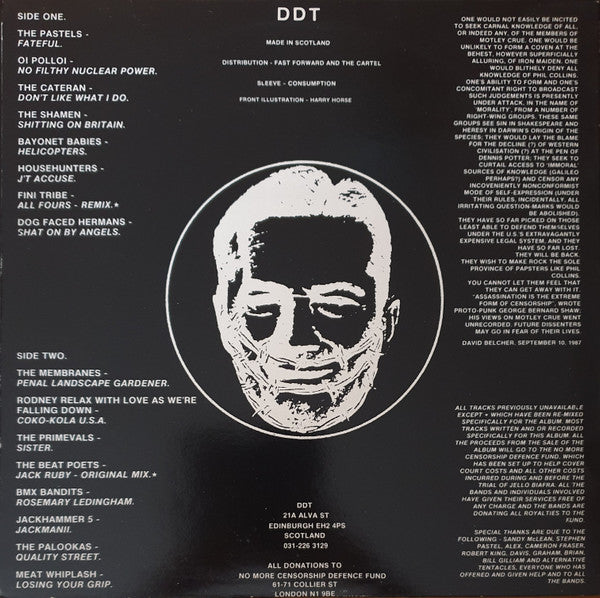 Various - Censorship Sucks! — back sleeve