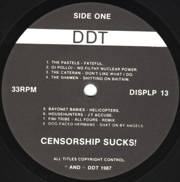 Various : Censorship Sucks! (LP, Comp)