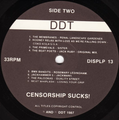 Various : Censorship Sucks! (LP, Comp)