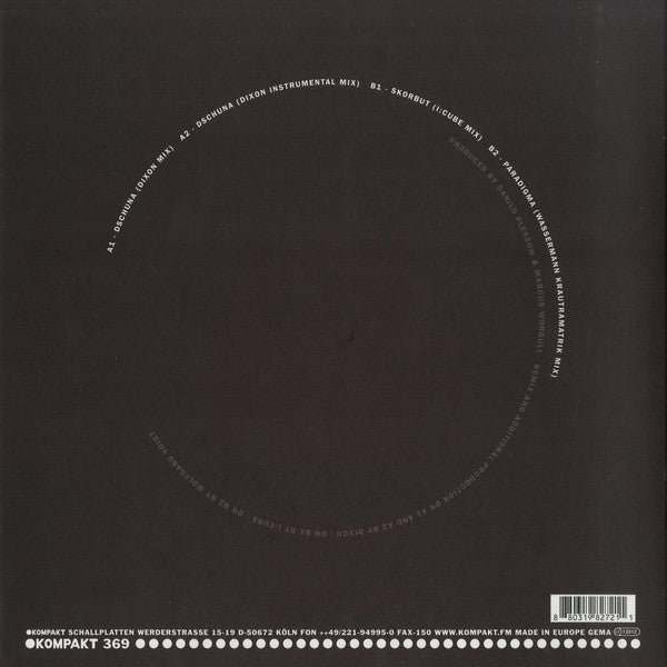 Vermont  - II Remixes — back sleeve
