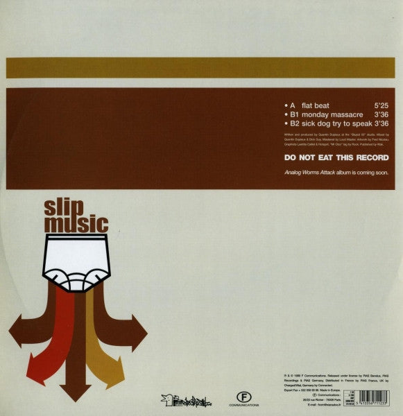 Mr. Oizo - Flat Beat — back sleeve
