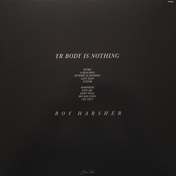 Boy Harsher - Yr Body Is Nothing — back sleeve