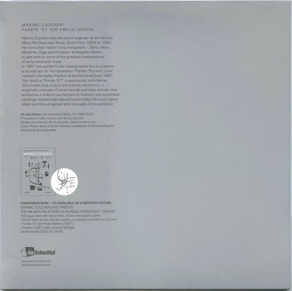 Marino Zuccheri : Parete '67 Per Emilio Vedova (LP, RE)