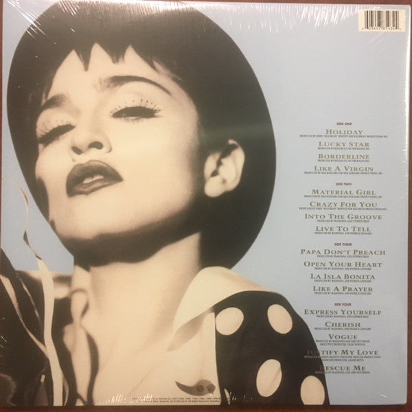 Madonna - The Immaculate Collection — back sleeve
