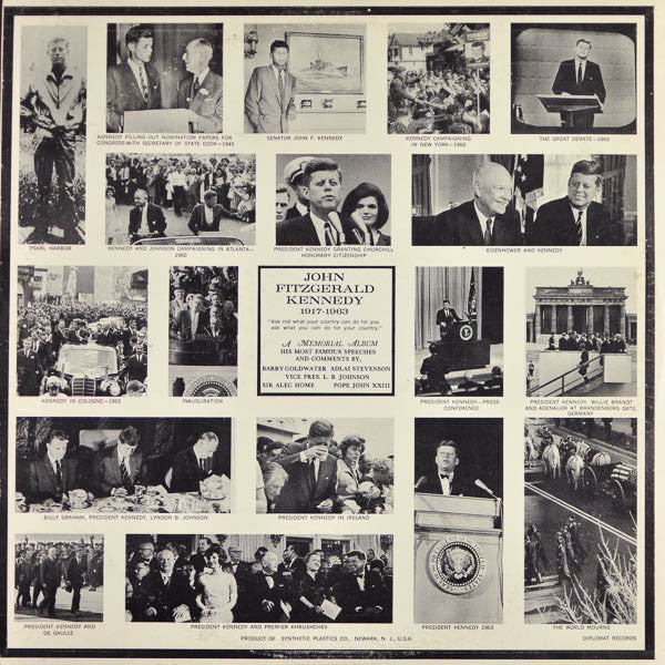 John F. Kennedy - John Fitzgerald Kennedy 1917-1963 (A Memorial Album) — back sleeve