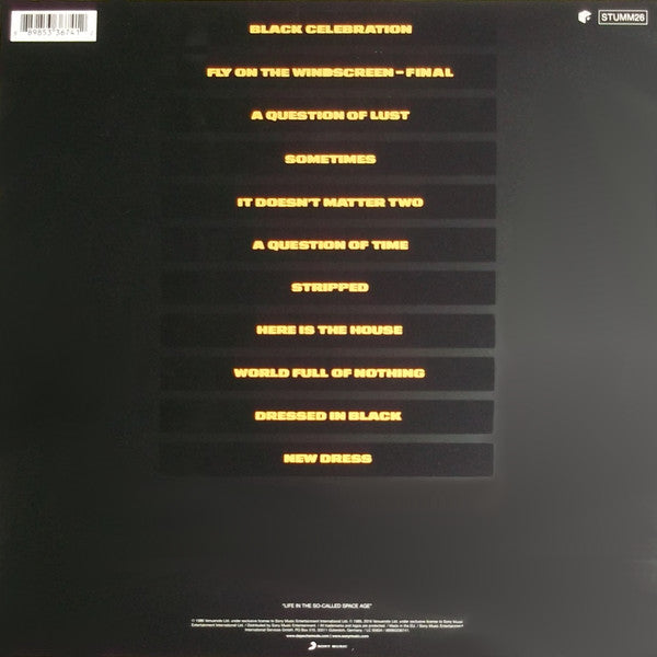 Depeche Mode : Black Celebration (LP, Album, RE, RM, Gat)