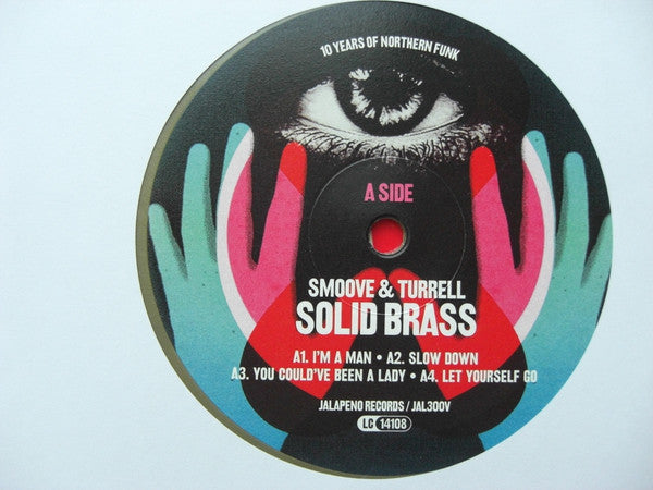 Smoove + Turrell : Solid Brass: Ten Years Of Northern Funk (2xLP, Comp, Gol)