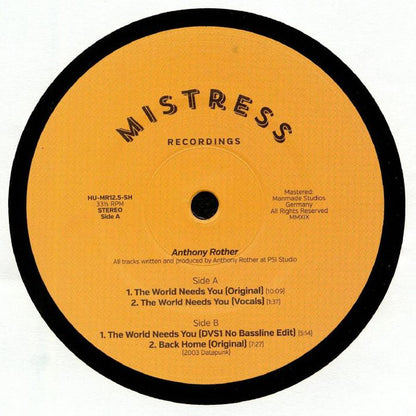 Anthony Rother : Mistress 12.5 (12")