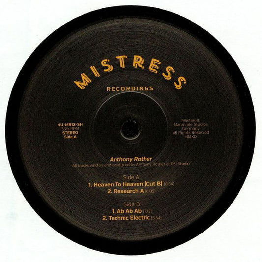 Anthony Rother : Mistress 12 (12")