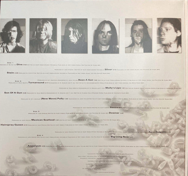 Nirvana - Incesticide — back sleeve