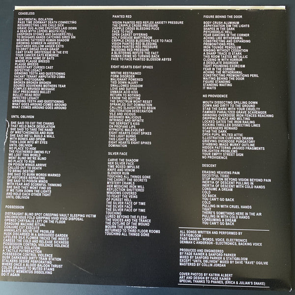 Statiqbloom : Asphyxia (LP, Album, Ltd, Whi)