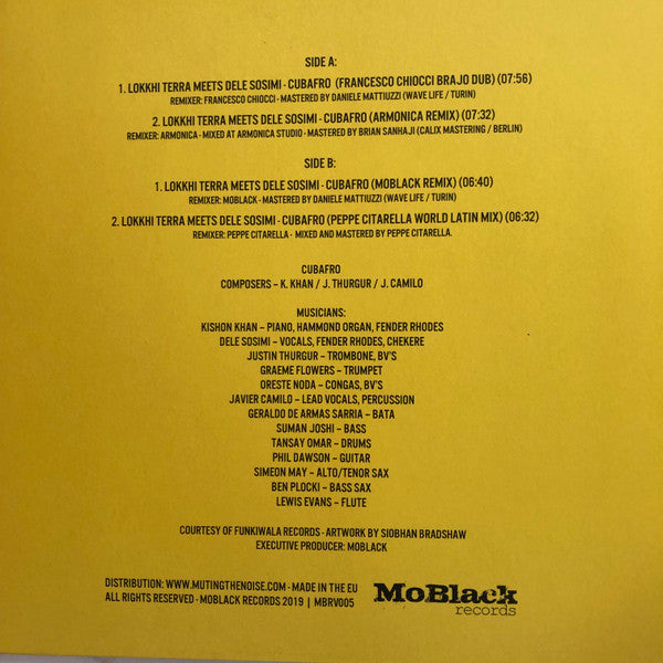 Lokkhi Terra Meets Dele Sosimi - Cubafro Remixes — back sleeve