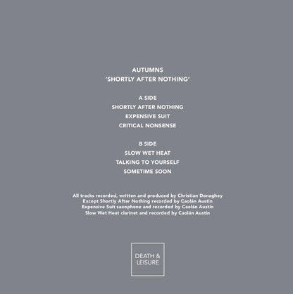Autumns : Shortly After Nothing (LP, Album)