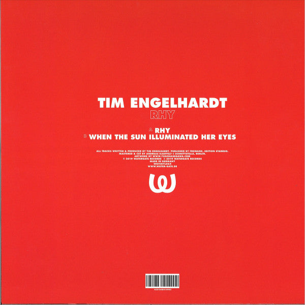 Tim Engelhardt - Rhy — back sleeve
