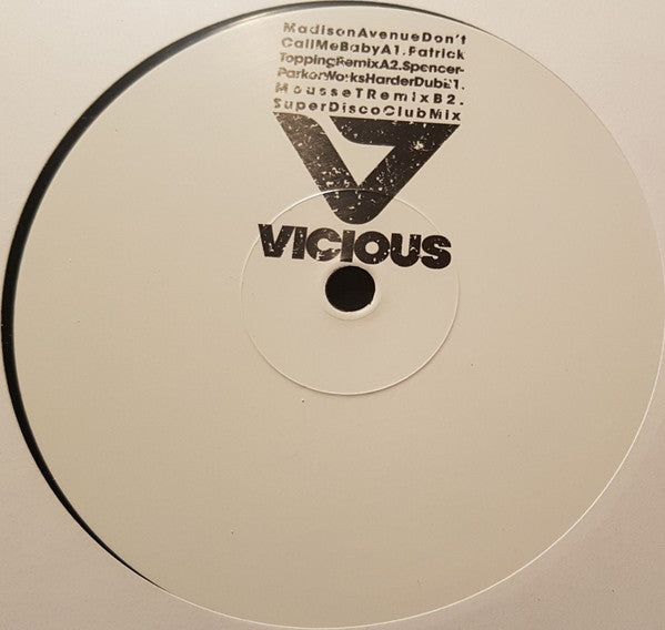 Madison Avenue : Don't Call Me Baby  (12", Ltd, Promo)