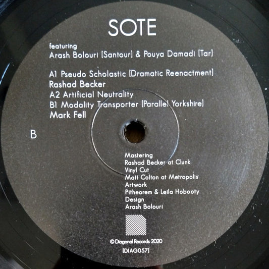 Sote : Parallel Persia Remixes (12", Ltd)