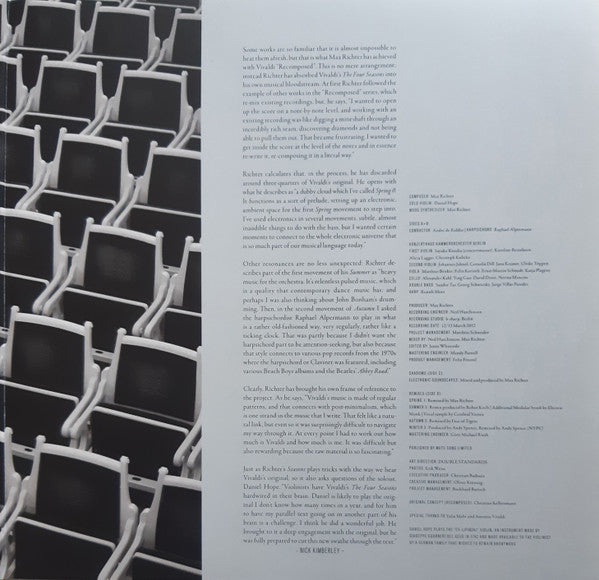Max Richter, Antonio Vivaldi, Daniel Hope · Konzerthaus Kammerorchester Berlin · André de Ridder : Recomposed By Max Richter (Vivaldi · The Four Seasons) (2xLP, Album, RE, 180)