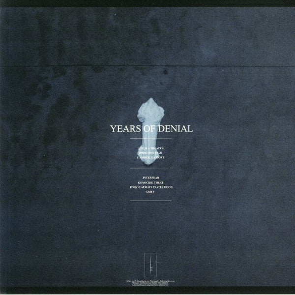 Years of Denial - Human Tragedy — back sleeve