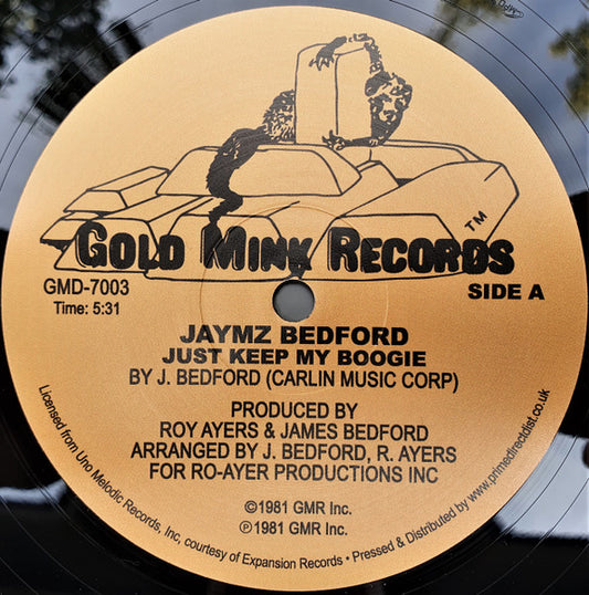Jaymz Bedford* : Just Keep My Boogie (12", RE)